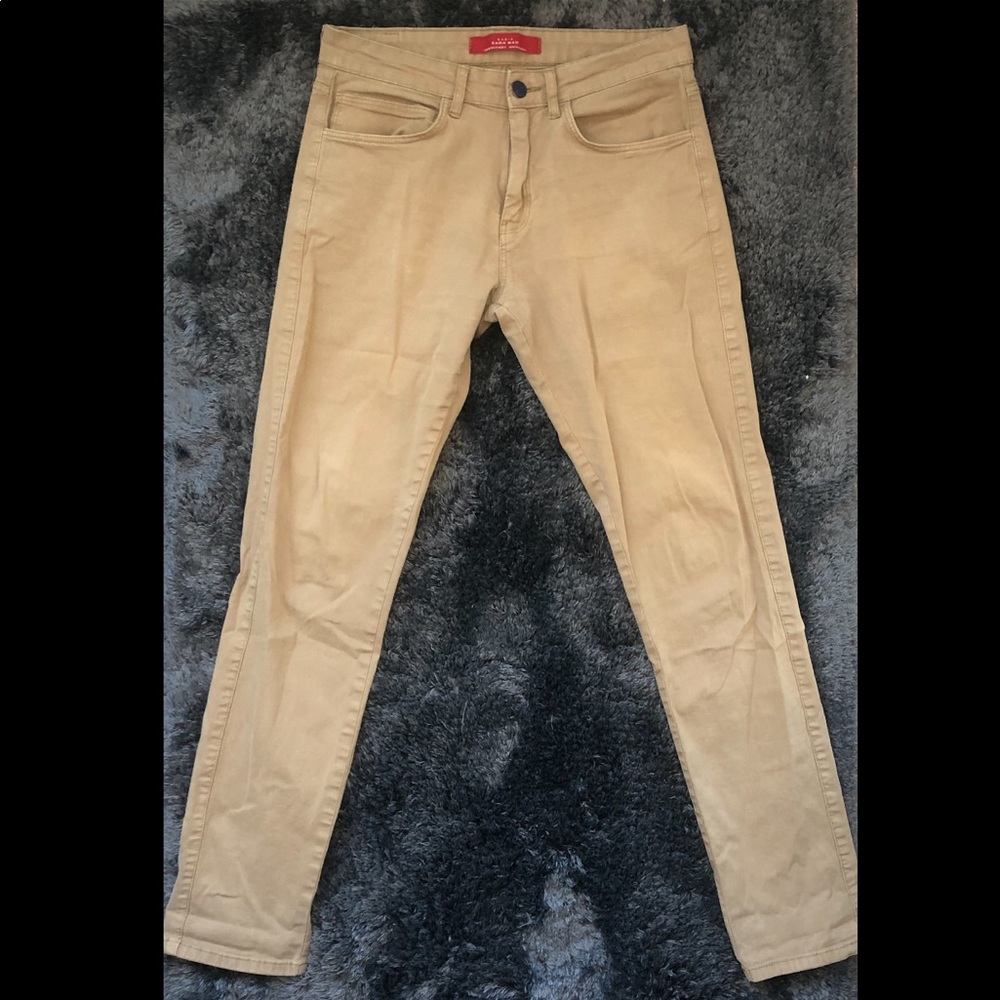 Men’s Skinny Stretch Khaki Pants Zara W:31” L:31”